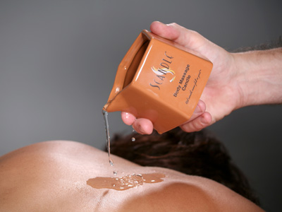 Body Massage Candle with Pour Spout Canister